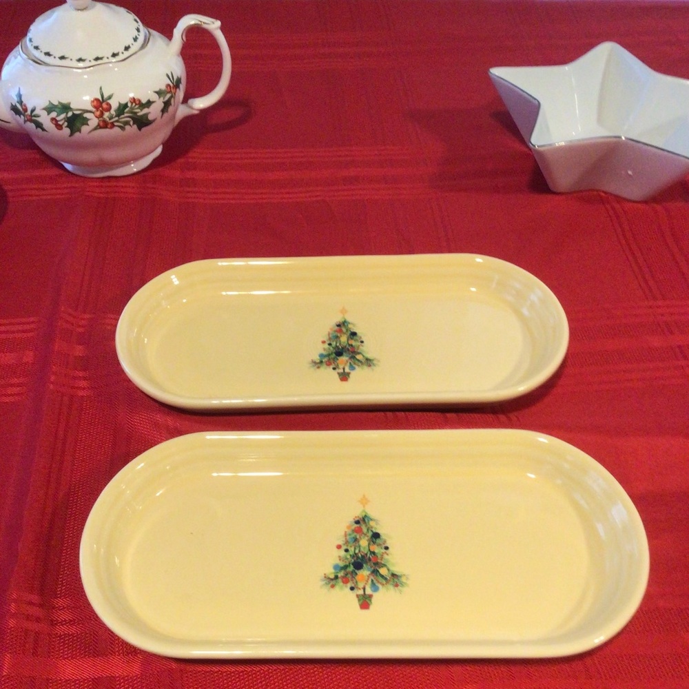 Set of Fiesta Christmas Trays